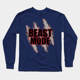 Beast Mode Claw Gym Fitness Design Long Sleeve T-Shirt